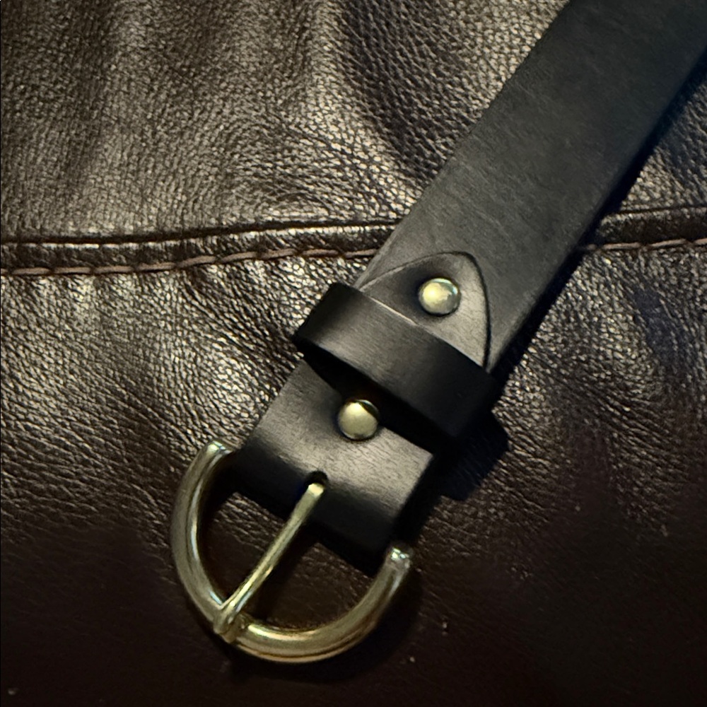 Half moon 🌙 leather belt